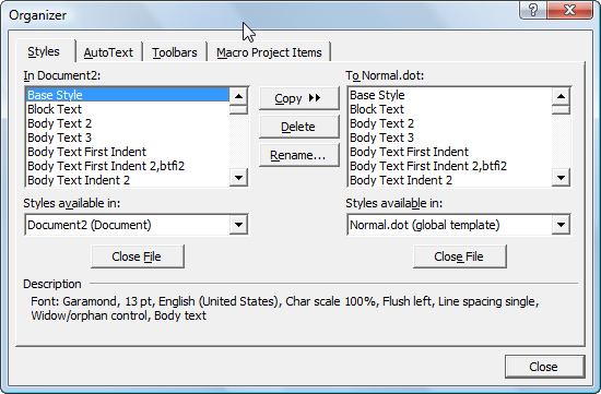 changing heading styles in word 2013