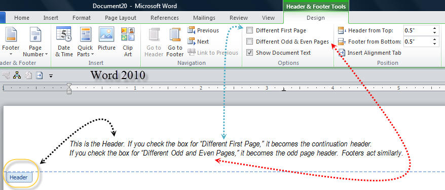 Word Mac 2011 Separate Footer For Each Page
