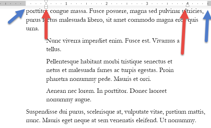 set right margin in word set right margin in word