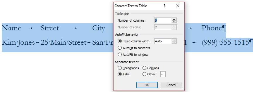 Using Tables For Organizing And Formatting In Microsoft Word