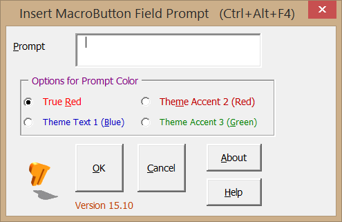 Picture of custom dialog box from Add-In. Click to go to download page.