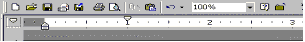 Setting a first line indent and a hanging indent from the tab alignment box on the ruler
