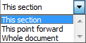 Apply to - columns Microsoft Word - Sections