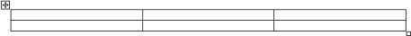 Table inserted into a document