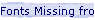 Fonts Missing from Menu in Microsoft Word