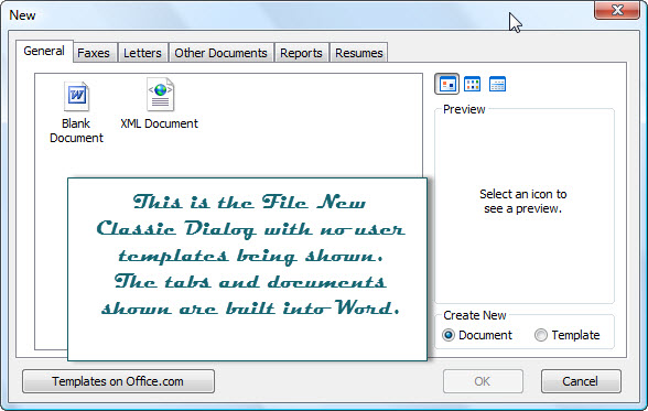 Microsoft Word Templates And Wizards