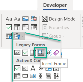 Insert Frame Word 2019
