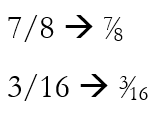 Autocorrect fractions supplement illustration