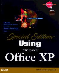 Click here for more information about Special Edition Using Microsoft Office XP from Amazon.com. This will open a new window in your browser.