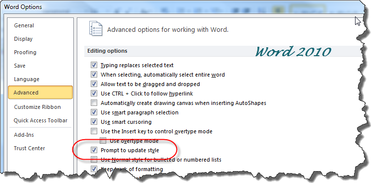Which method saves the current style set for use in another document in Word?