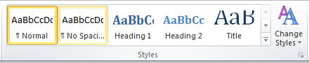 Understanding Styles in Microsoft Word - A Tutorial in the Intermediate ...