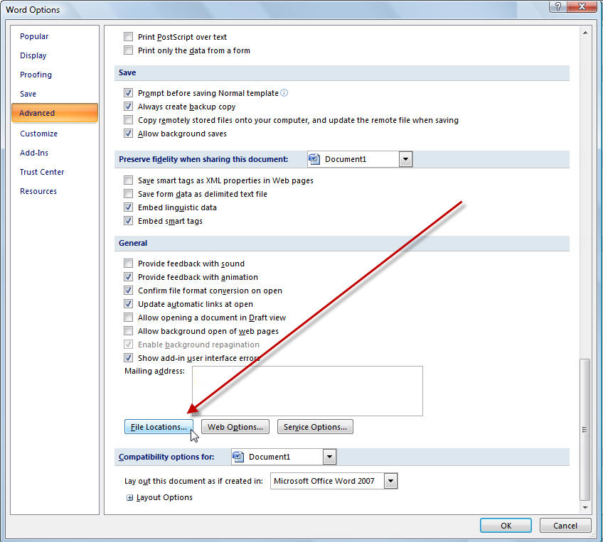 Workgroup templates word 2007